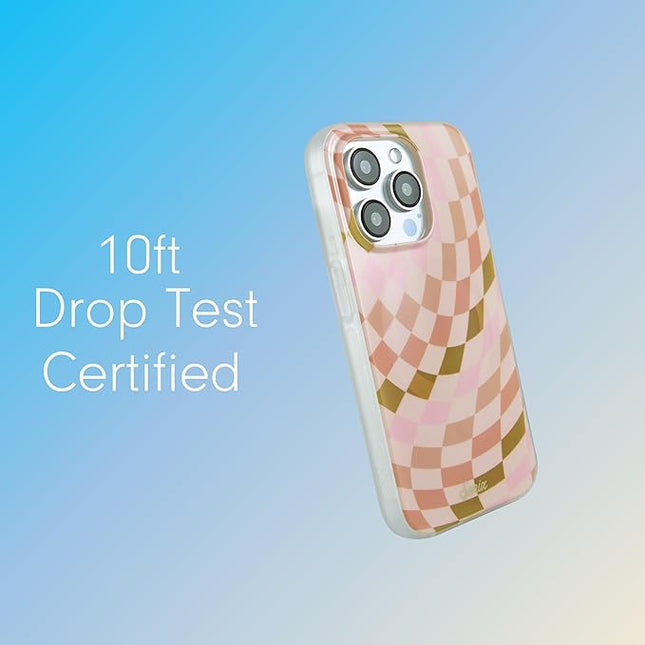 Sonix Protective Phone Case for iPhone 15 Pro | Compatible with Magsafe | 10ft Drop Tested | Checkered Neutrals