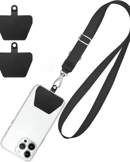 SHANSHUI Phone Lanyard, Cell Phone Tether Pads Compatible with iPhone & All Smartphones in Full Cover Cases