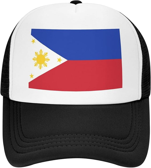 Cute Flag Baseball Cap for Men Women Mesh Trucker Hat Adjustable Patriotic Snapback Baseball Hat for Sports Running