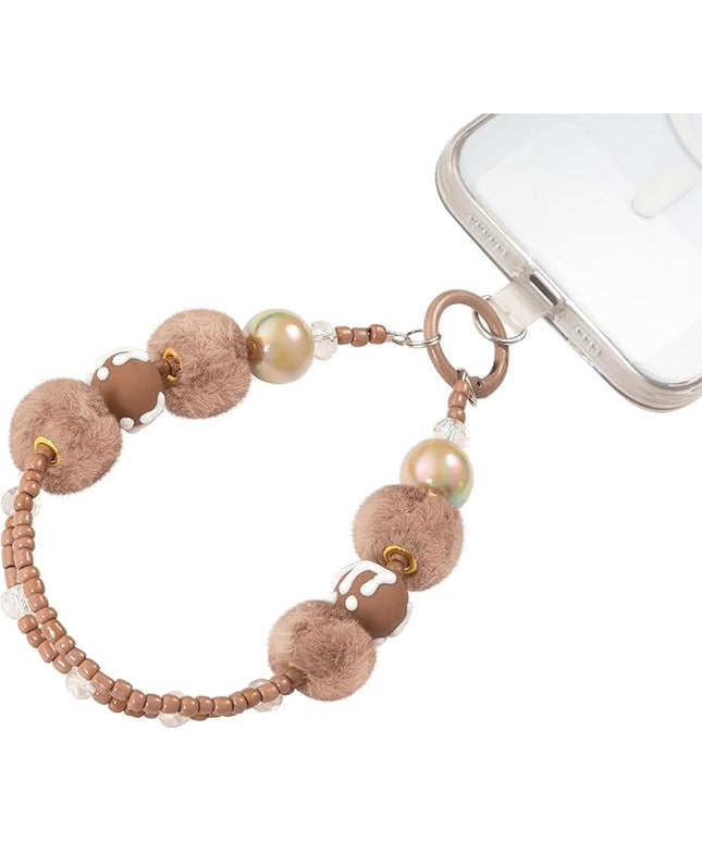 Phone Charms Strap Wrist Chain Bracelet Phone Strap Detachable Anti Theft Anti-Fall Safety Hands-Free(2xPads) Fit Apple&Most Smartphones