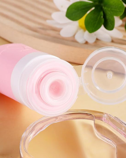 INSFIT Travel Bottles for Toiletries, TSA Approved 2oz Travel Size Toiletries, BPA Free Leak Proof Squeezable Silicone Tubes Travel Essentials for Shampoo Conditioner Lotion Soap