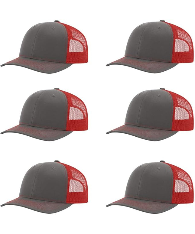 Richardson 112 Classic Six-Panel Adjustable Snapback Trucker Cap | Bulk Packs Available
