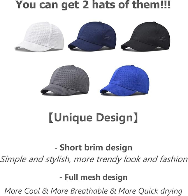 VOASTEK Running Hats for Men Baseball Cap Outdoor Essentials Runner Hat Jogging Cap Tennis Golf Workout Hats
