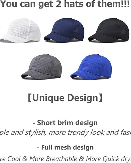 VOASTEK Running Hats for Men Baseball Cap Outdoor Essentials Runner Hat Jogging Cap Tennis Golf Workout Hats