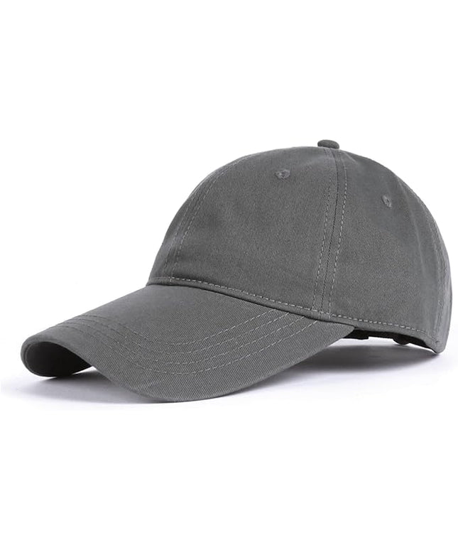 Zylioo XL XXL Oversize Baseball Cap, 100% Cotton Adjustable Dad Hat for Big Heads 23.5"-25.5", Soft Crown Large Size Cap