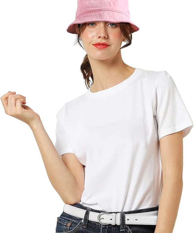 Falari Men Women Unisex Cotton Bucket Hat 100% Cotton Packable for Travel Fishing Hunting Summer Camp
