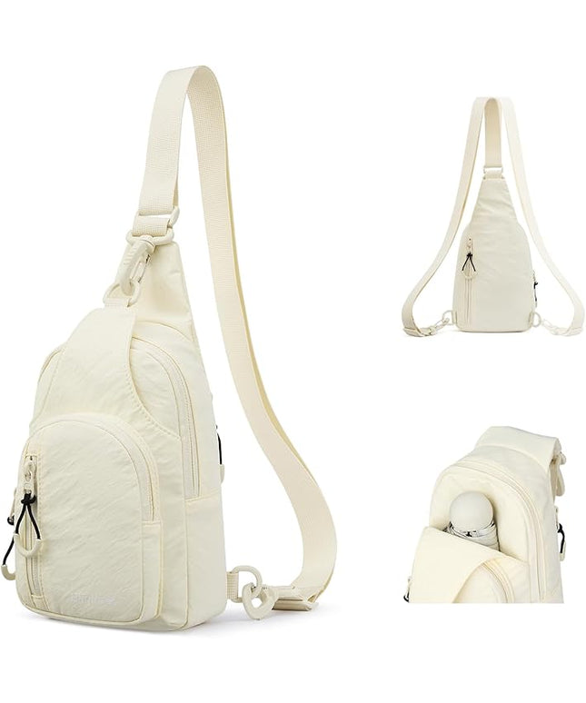 Hanke Crossbody Sling Bag for Women Men, Small & Large Casual Cross Body Sling Bags, Chest Bag for Outdoor Hiking Travel