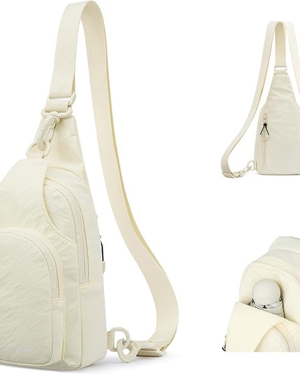 Hanke Crossbody Sling Bag for Women Men, Small & Large Casual Cross Body Sling Bags, Chest Bag for Outdoor Hiking Travel