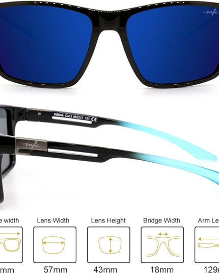 INFI Fishing Polarized Sunglasses for Men Driving Running Golf Sports Glasses Square UV Protection Designer Style Unisex