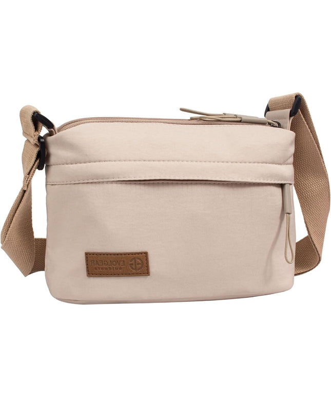 Crossbody Sling Bag Canvas Purse Small Shoulder Handbag 5 Pocket Casual Travel Messenger Hobo Bag Phone Satchel Backpack