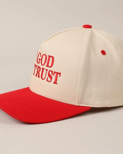 MIRMARU Two-Tone Vintage Canvas Trucker Hats for Men & Women, Adjustable Size Baseball Caps with Trendy Embroidered Design