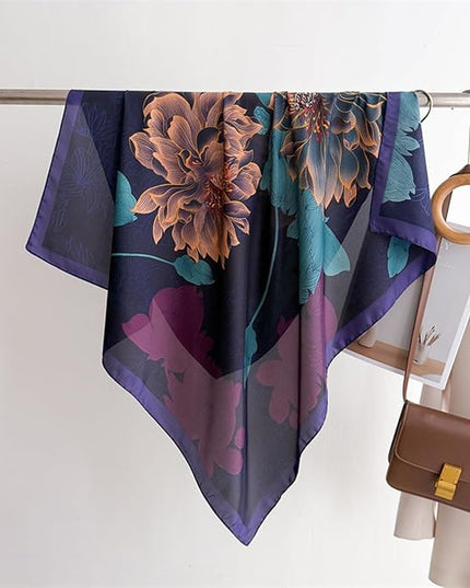Headscarf Large Square Scarf 35" Fashion Scarves Silk Feeling Hair Wrapping Scarfs Hairscarf BA16