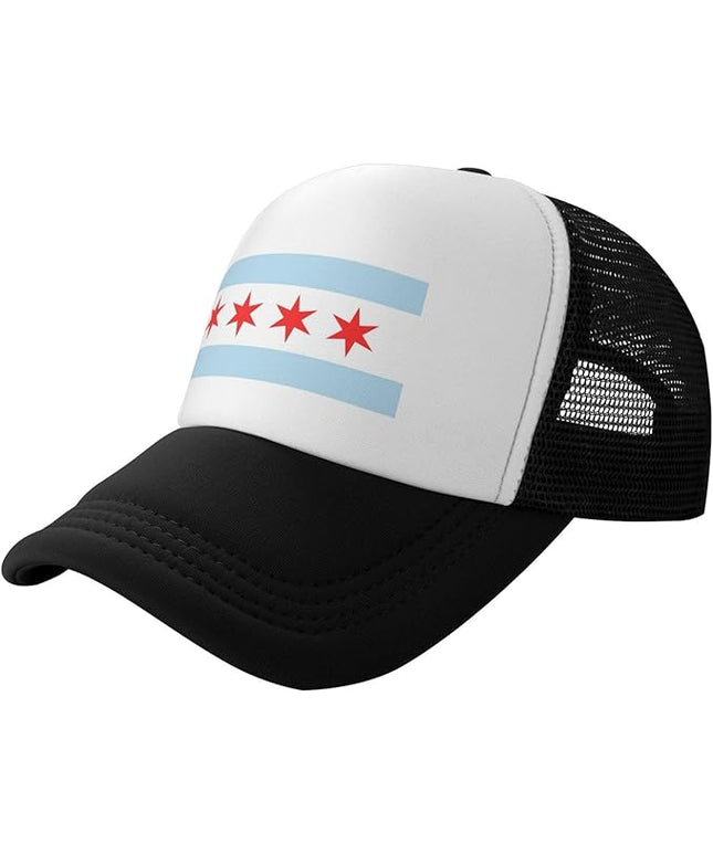 Cute Flag Baseball Cap for Men Women Mesh Trucker Hat Adjustable Patriotic Snapback Baseball Hat for Sports Running