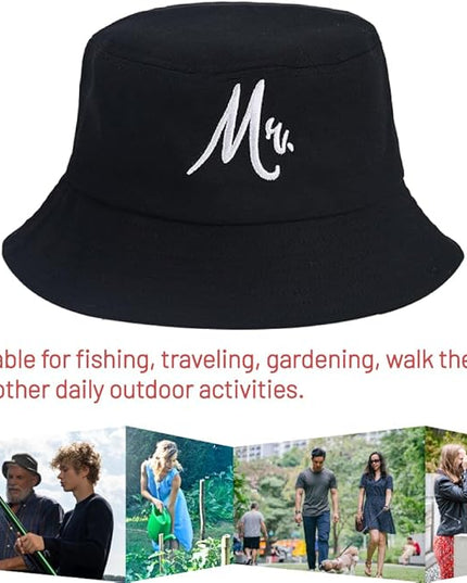 Cotton Bucket Hat for Women Men Summer Travel Sun Beach Bucket Cap, Unisex Outdoor Fisherman Hat