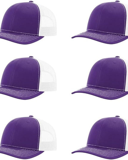 Richardson 112 Classic Six-Panel Adjustable Snapback Trucker Cap | Bulk Packs Available