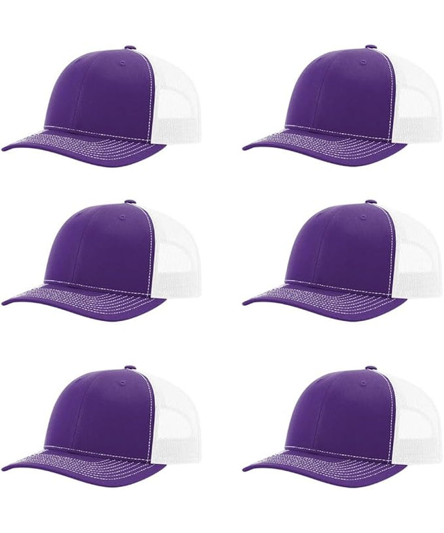Richardson 112 Classic Six-Panel Adjustable Snapback Trucker Cap | Bulk Packs Available