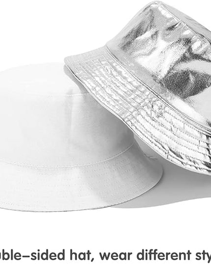 Malaxlx Unisex Bucket Hat Beach Sun Hat Aesthetic Fishing Hat for Men Women Teens, Reversible Double-Side-Wear