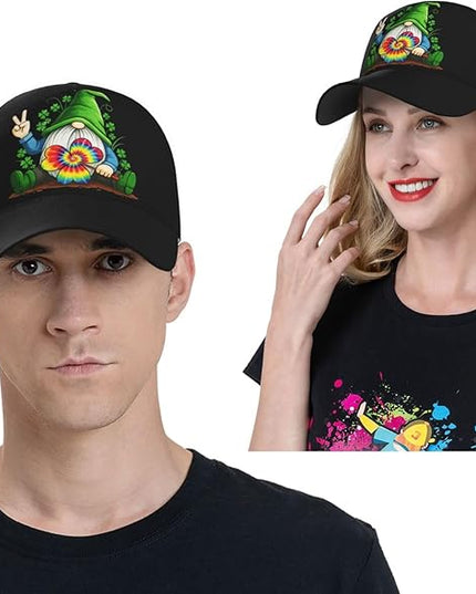 St. Patrick's Day Lucky Shamrock Hat Adjustable Irish Green Clover Baseball Cap Trucker Hat for Men Women