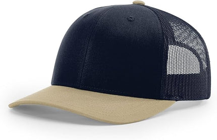 Richardson 112 Trucker Hat - Premium Adjustable Snapback Hat - Structured Six Panel Richardson Blank Caps
