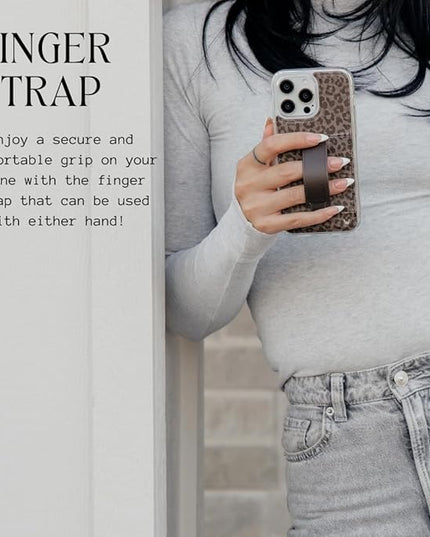 Walli Cases for iPhone 17 Case Aesthetic Wallet Phone Case Card Holder, Securely Holds up to 2 Cards - Cute, Trendy Phone Cover for Women, fits iPhone 17 with Kickstand & Finger Strap