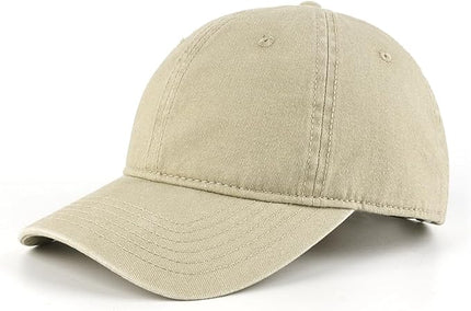 XXL Oversize Washed Denim Baseball Cap,Low Profile Jean Sports Cap for Big Heads 23.5"-25.5",Large Pigment Dyed Dad Hat