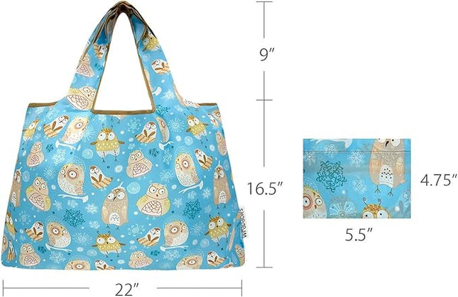 allydrew Large Foldable Tote Nylon Reusable Grocery Bags