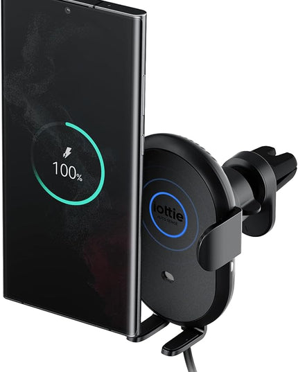 iOttie Auto Sense 2 Air Vent Car Phone Holder with Qi Wireless Charging - Auto Clamping Phone Mount for iPhone, Google Pixel, Samsung Galaxy, Huawei, LG (Adapter Not Included)