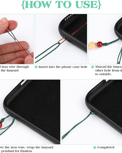 Phone Charm Strap, Universal Cell Phone Lanyard, Handmade Charms Strap Accessories for Key Car
