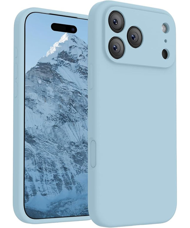 FireNova Magnetic for iPhone 17 Pro Case, Compatible with MagSafe, [Integrated Silicone Camera Control Button] [Camera Protection] Anti-Scratch Microfiber Lining Phone Case, 6.3", Sky Blue