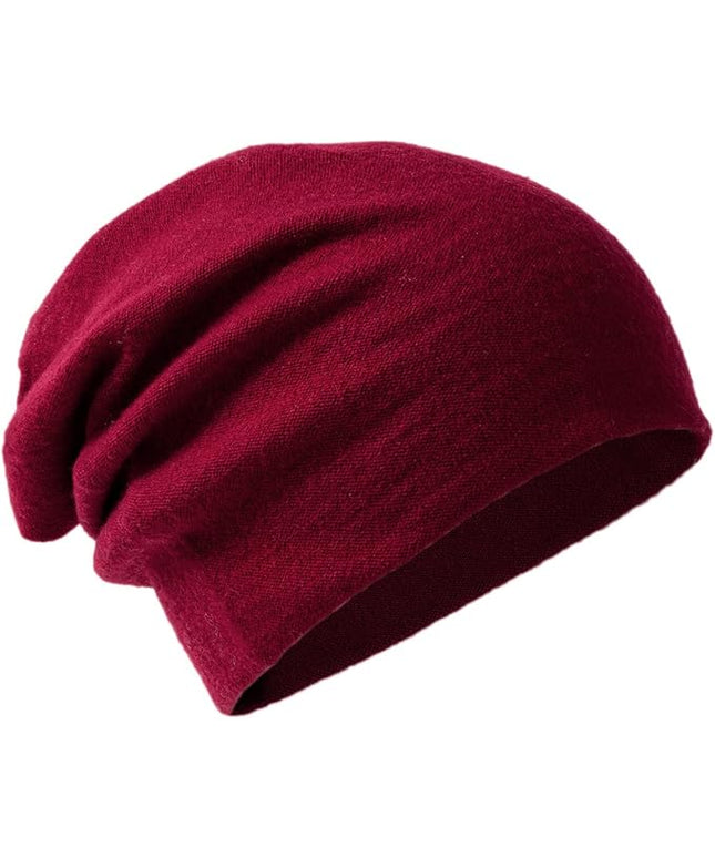 Villand 100% Merino Wool Beanie Hat for Women and Men with Gift Bag, Double-Layered Wool Hat, Knitted Ski Cap for Winter