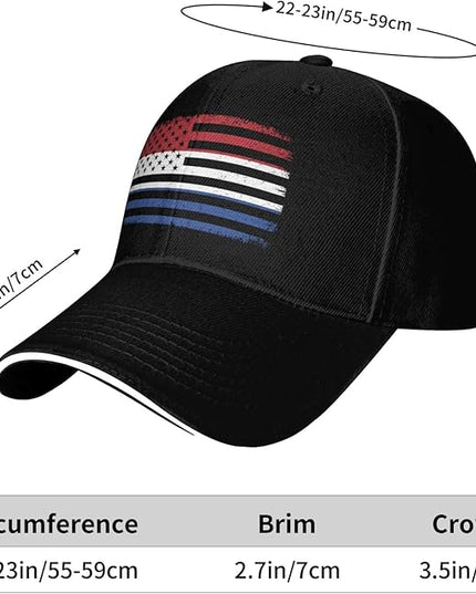Unisex Baseball Cap Trucker Dad Hat for Men Women Adjustable Outdoors Sun hat Black