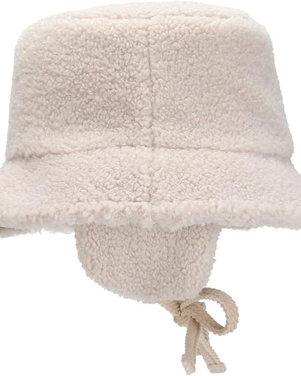 New SKADI Fleece Earmuff Bucket Hat for Winter Warm Ear Protection | Soft Cozy Fleece Bucket Hat for Women & Men