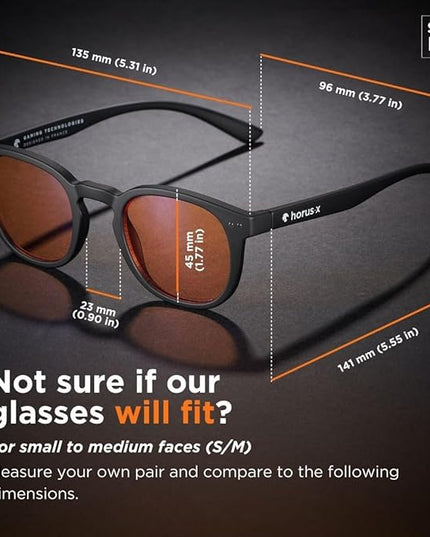 Horus X • Blue Light Glasses Men Women | Blue Light Blocking Glasses for Screen Anti-Fatigue & Eye Migraine | Urban V3