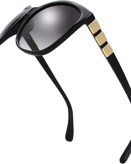 The Fresh Women's Oversized Square Jackie O Cat Eye Hybrid Butterfly Fashion Sunglasses - Exquisite Packaging