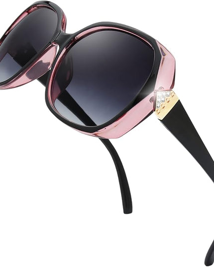 The Fresh Women's Oversized Square Jackie O Cat Eye Hybrid Butterfly Fashion Sunglasses - Exquisite Packaging