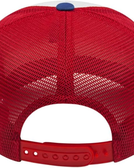 Cap America i8502 Flexfit 110 Premium Mid Profile 6-Panel Mesh Back Trucker Cap Hat w/UV Guard & Adjustable Snapback