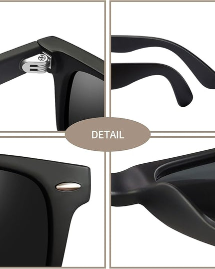 Joopin Square Sunglasses Polarized UV Protection Trendy Designer Sun Glasses Men Women