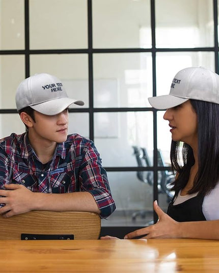 Baseball Cap Custom Personalized Text Dad Hats for Men & Women Strap Closure