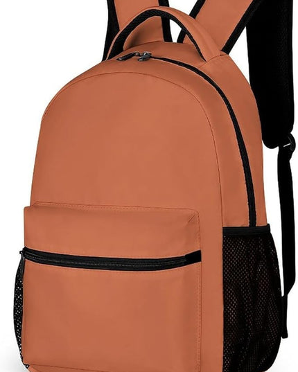 Fashion Terracotta Backpack Lightweight Large Capacity Laptop Daybag for Travel Work