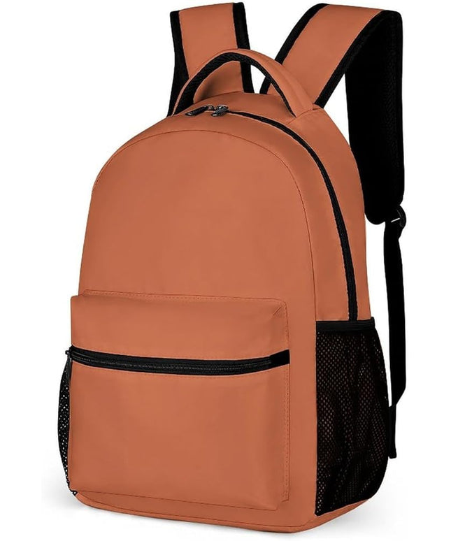 Fashion Terracotta Backpack Lightweight Large Capacity Laptop Daybag for Travel Work