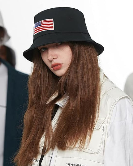 XYIYI Fashion Embroidery Bucket Hat Cotton Beach Fisherman Hats for Women Girls