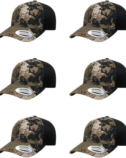 Yupoong Classic Premium Mesh 6 Panel Retro Trucker Cap | Mid Profile Snapback | OSFA | Bulk Pack Available