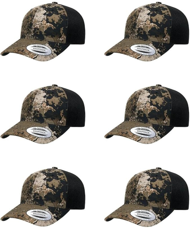 Yupoong Classic Premium Mesh 6 Panel Retro Trucker Cap | Mid Profile Snapback | OSFA | Bulk Pack Available