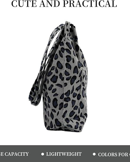 Corduroy Tote Bag Cute Tote Bags for Women Shoulder Bag with Inner Pocket for Work Beach Travel and Shopping Grocery
