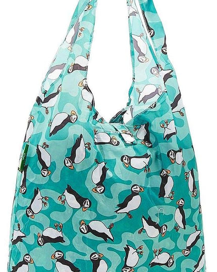 ECO CHIC Foldable Reusable Grocery Bags - Lightweight, Recycled & Reusable Shopping Bag - Waterproof Packable Tote