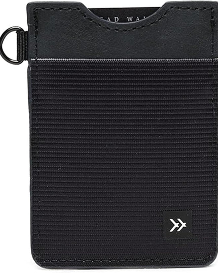 Thread Wallets Ultra Slim Minimalist Card Holder Wallet (Black)