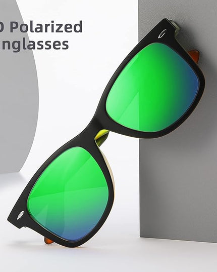 MEETSUN Polarized Sunglasses for Women Men Classic Retro Square Frame Driving Sun Glasses UV Protection