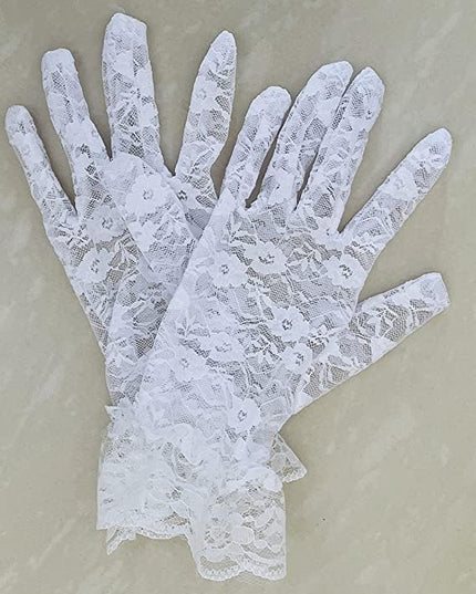 Sahabowi Satin Gloves Formal Bridal Banquet Party Wedding Opera Solid Colorful Mitten For Women