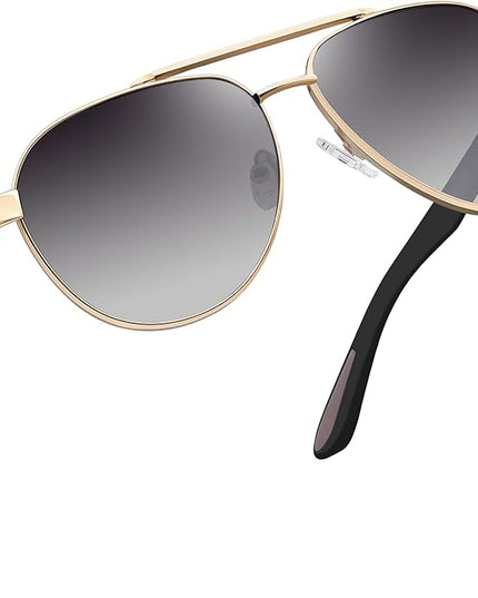 Joopin Polarized Metal Aviation Sunglasses Men, Classic Military Sun Glasses Women, Rectangle Shades UV400 Protection Costume