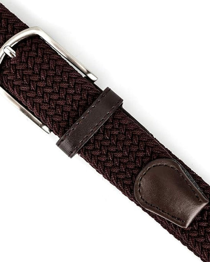 Braided Canvas Woven Elastic Stretch Belts for Men/Women/Junior with Multicolored
